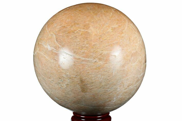 Polished Peach Moonstone Sphere - Madagascar #182384